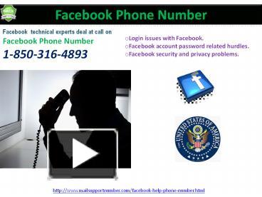 PPT – How Might I Report My Issues Through Facebook Phone Number 1-850 ...