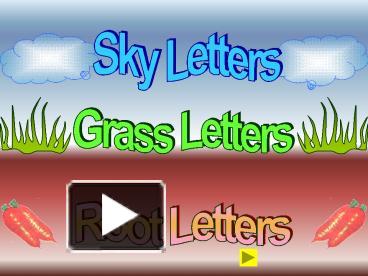 letters sky