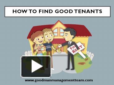 PPT – Find Good Tenants PowerPoint Presentation | Free To Download - Id ...