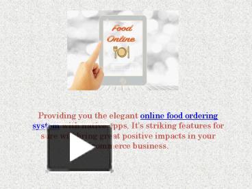 PPT Food Panda Clone Online Food Ordering Script Appkodes