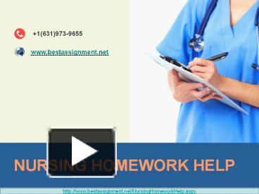 PPT – Nursing Homework Help PowerPoint Presentation | Free To Download ...