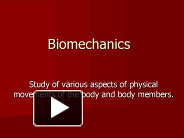 elements of muscle structure biomechanics ppt