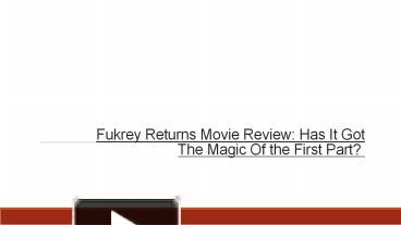 Fukrey Full Movie Download 720p
