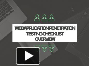 PPT – Web Application Penetration Testing Checklist PowerPoint ...