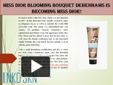 Miss Dior Cherie is becoming Miss Dior! - Escentual's Blog