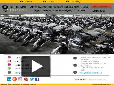 Ppt Africa Two Wheeler Industry Outlook Powerpoint Presentation