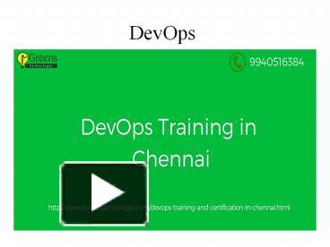 PPT – DevOps Training In Chennai (3) PowerPoint Presentation | Free To ...