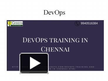 PPT – DevOps Training In Chennai (4) PowerPoint Presentation | Free To ...