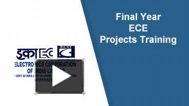 PPT – Final Year ECE Projects Training Hyderabad, ECE Projects For B ...