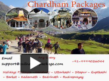 PPT Book Chardham Tour Package Chardham Yatra From Haridwar