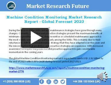 PPT Machine Condition Monitoring Market 2017 By Growth Analysis And