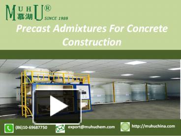 PPT – Precast Admixtures For Concrete Construction PowerPoint ...