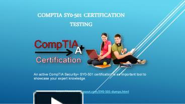 PPT – CompTIA Security+ Practice Tests Exam SY0-501 PowerPoint ...