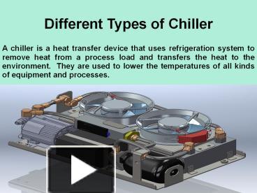 PPT – Different Types Of Chiller PowerPoint Presentation | Free To ...