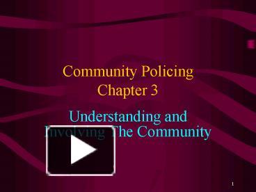 PPT – Community Policing Chapter 3 PowerPoint Presentation | Free To ...