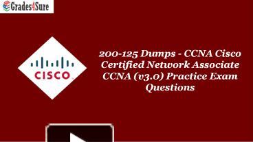 PPT – Cisco 200-125 Dumps Question Answers | Latest Cisco 200-125 ...