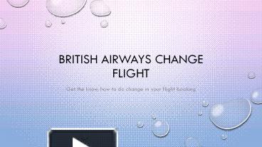 PPT – British Airways Flight Ticket PowerPoint Presentation | Free To ...