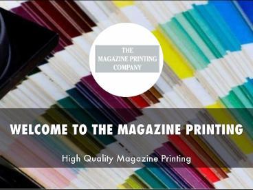 magazine printing companies