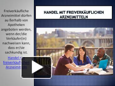 Ppt Handel Mit Freiverk Uflichen Arzneimitteln Powerpoint