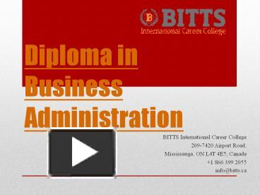 PPT – Diploma In Business Administration (1) PowerPoint Presentation ...