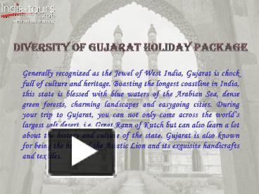 PPT – Incredible Gujarat Tour Package PowerPoint Presentation | Free To ...