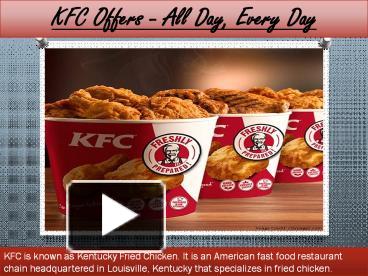 PPT – KFC Offers Today PowerPoint Presentation | Free To Download - Id ...