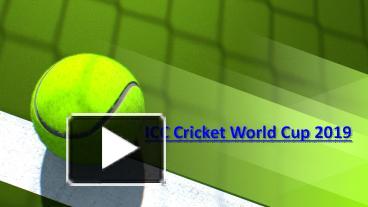 PPT – ICC Cricket World Cup 2019 PowerPoint Presentation | Free To ...