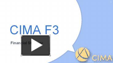 PPT – CIMA F3 Exam Syllabus 2019 PowerPoint presentation | free to Sns-Brigh10