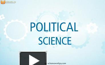 PPT – THE CONCEPTUALISATION OF POLITICAL SCIENCE PowerPoint ...