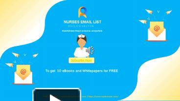 PPT – B2B Nurses Email List | Nurses Mailing Database - Reachstream ...