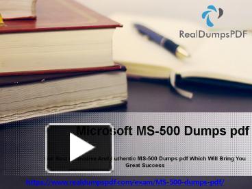 New MS-500 Test Preparation