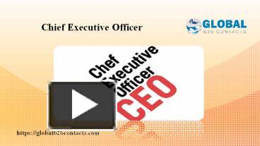 PPT – Chief Executive Officer PowerPoint Presentation | Free To ...