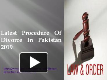 PPT – Procedure Of Divorce In Pakistan - Advocate Nazia Law PowerPoint ...