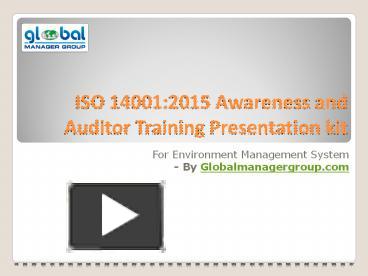 Ppt Iso Awareness And Auditor Training Presentation Kit