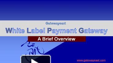 Ppt White Label Payment Gateway A Brief Overview Powerpoint