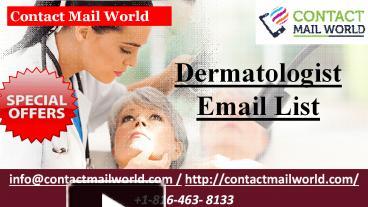 PPT – Dermatologist Email List PowerPoint Presentation | Free To ...