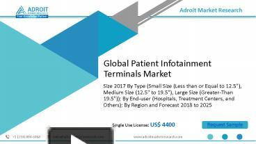 PPT Patient Infotainment Terminals Market 2020 Challenges Growth