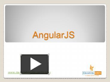 PPT – Introduction To AngularJS| Why AngularJS? | AngularJS Online ...