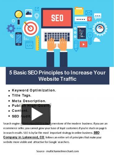 PPT   5 Basic SEO Principles To Increase Your Website Traffic