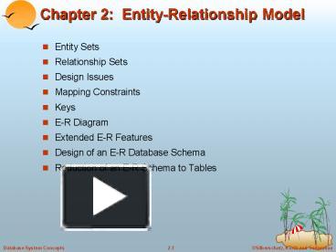 Ppt Chapter Entity Relationship Model Powerpoint Presentation Free To View Id C Njeyz