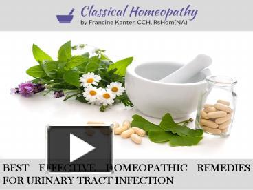 PPT – Best Effective Homeopathic Remedies For Urinary Tract Infection ...