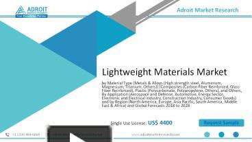 PPT Global Lightweight Materials Market Size Share Industry