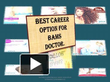 PPT Best career option for BAMS doctor. PowerPoint presentation