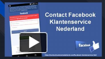 PPT – Contact Facebook Klantenservice PowerPoint presentation | free to download 9179d6-Njg3O