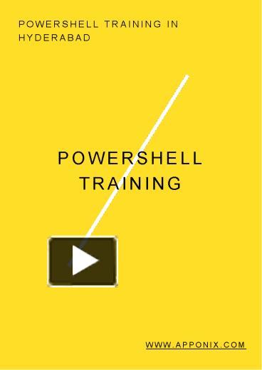 PPT – PowerShell Scripting Training In Hyderabad PowerPoint ...