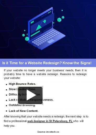 Ppt Is It Time For A Website Redesign Know The Signs Powerpoint