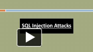 Cross Site Scripting & SQL injection - ppt video online download