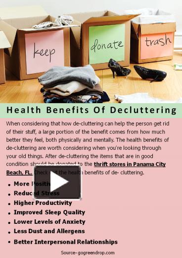 PPT Health Benefits Of Decluttering PowerPoint Presentation Free To