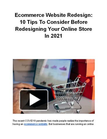 PPT Ecommerce Website Redesign 10 Tips To Consider Before