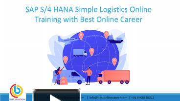 PPT Sap S4 Hana Simple Logistics Ppt S4 Hana Logistics Training